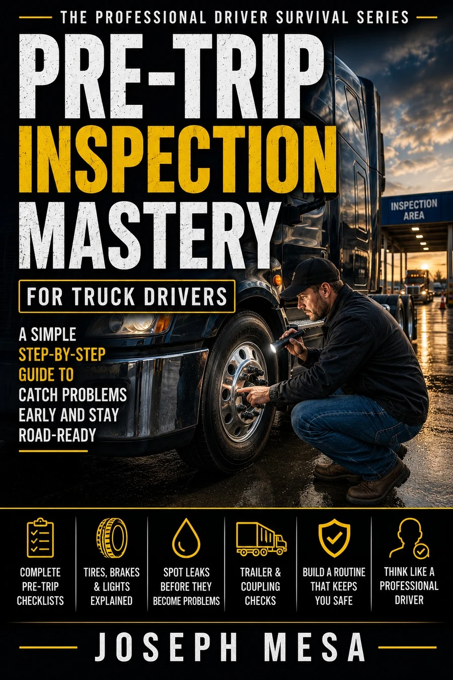 Cover of Pre-Trip Inspection Mastery for Truck Drivers by Joseph Mesa